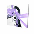 Begin Home Decor 16 x 16 in. Abstract Purple Woman Portrait-Print on Canvas 2080-1616-FI28-1